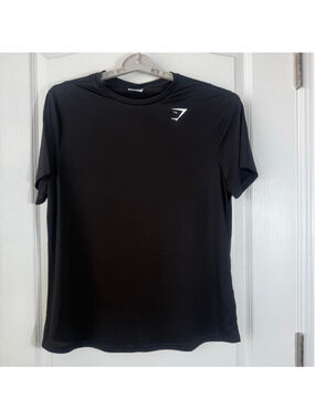 Men's Gymshark Black Arrival Regular Fit T-Shirt M